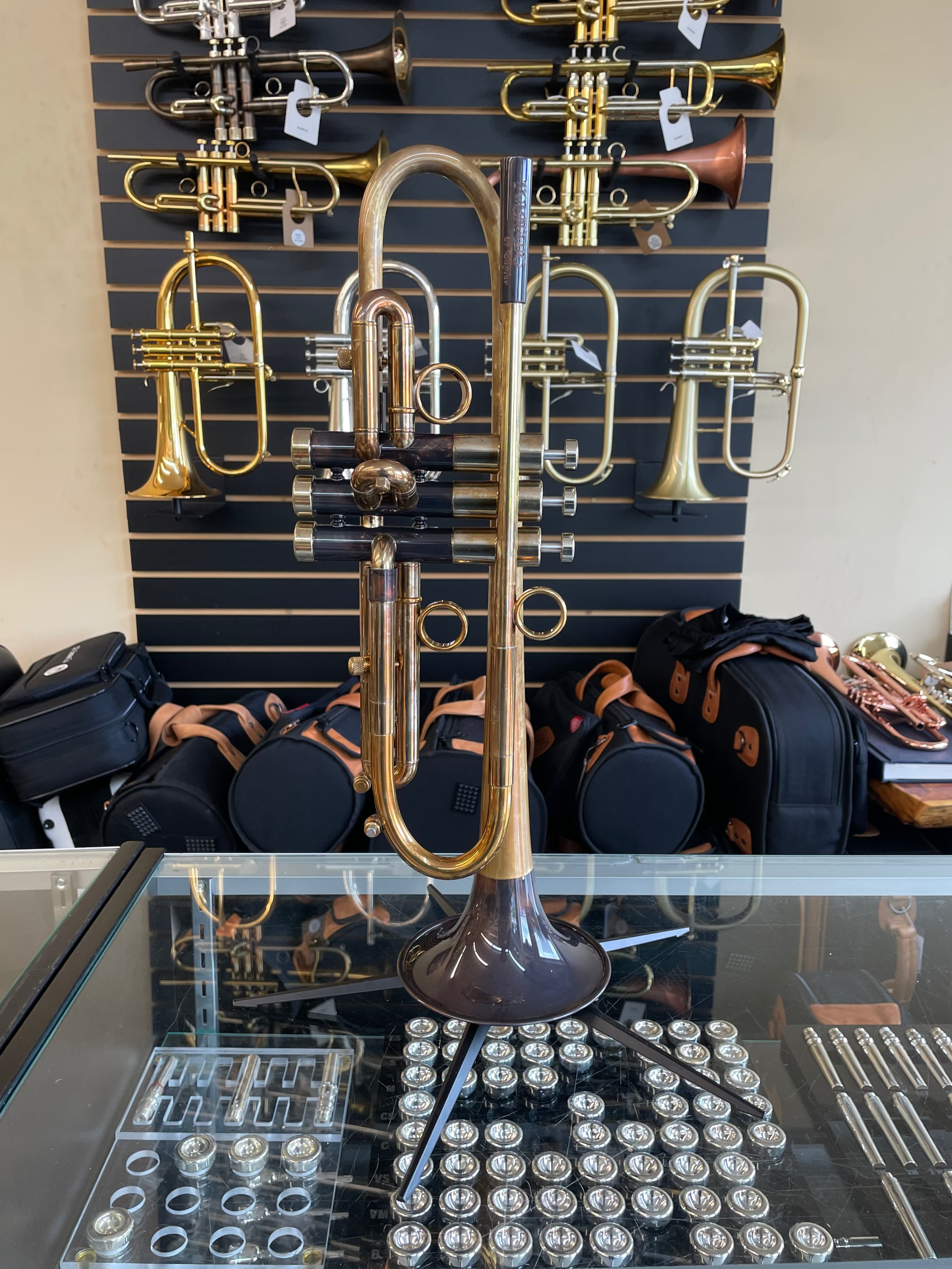 トランペットパーツ MAW Valve Hoxxon(Taylor)用 Taylor Tornado Bb Trumpet (with MAW Valves) – Greg Black Mouthpieces